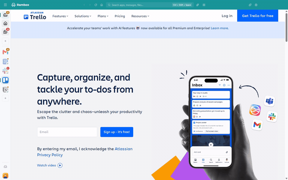 Dragging a workspace row to a new position in the sidebar