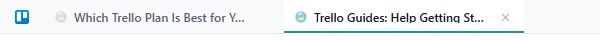 The tab bar with a hibernated tab, dimmed and with a grey icon