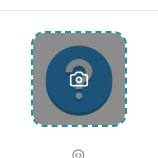 Pointer over the app logo showing the camera overlay